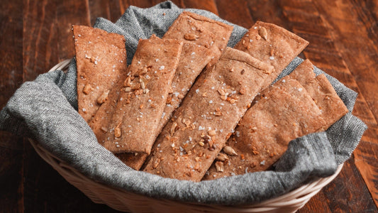 Garlic Rye Crackers