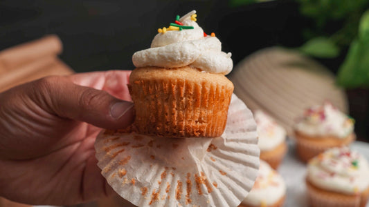 100% White Sonora Vanilla Cupcakes